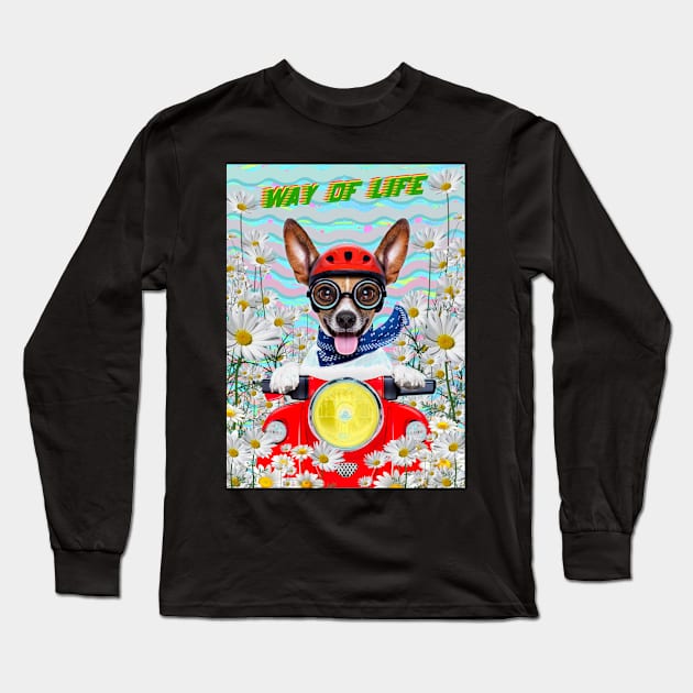 Way Of Life Long Sleeve T-Shirt by rickyrickbob